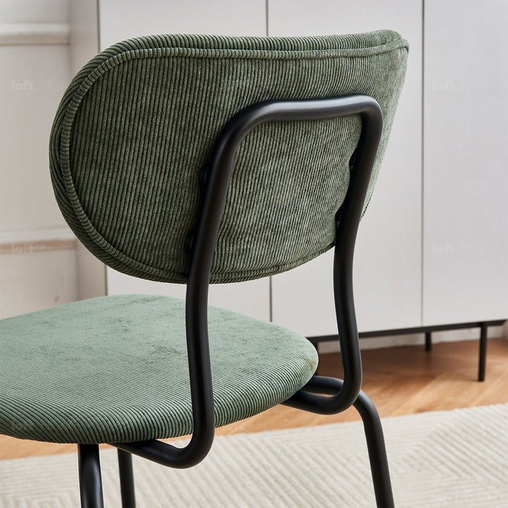 Modern fabric dining chair 2pcs set new school detail 1.
