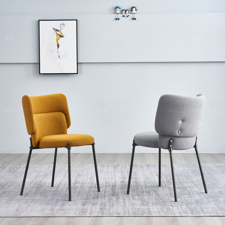 Modern fabric dining chair cloud situational feels.