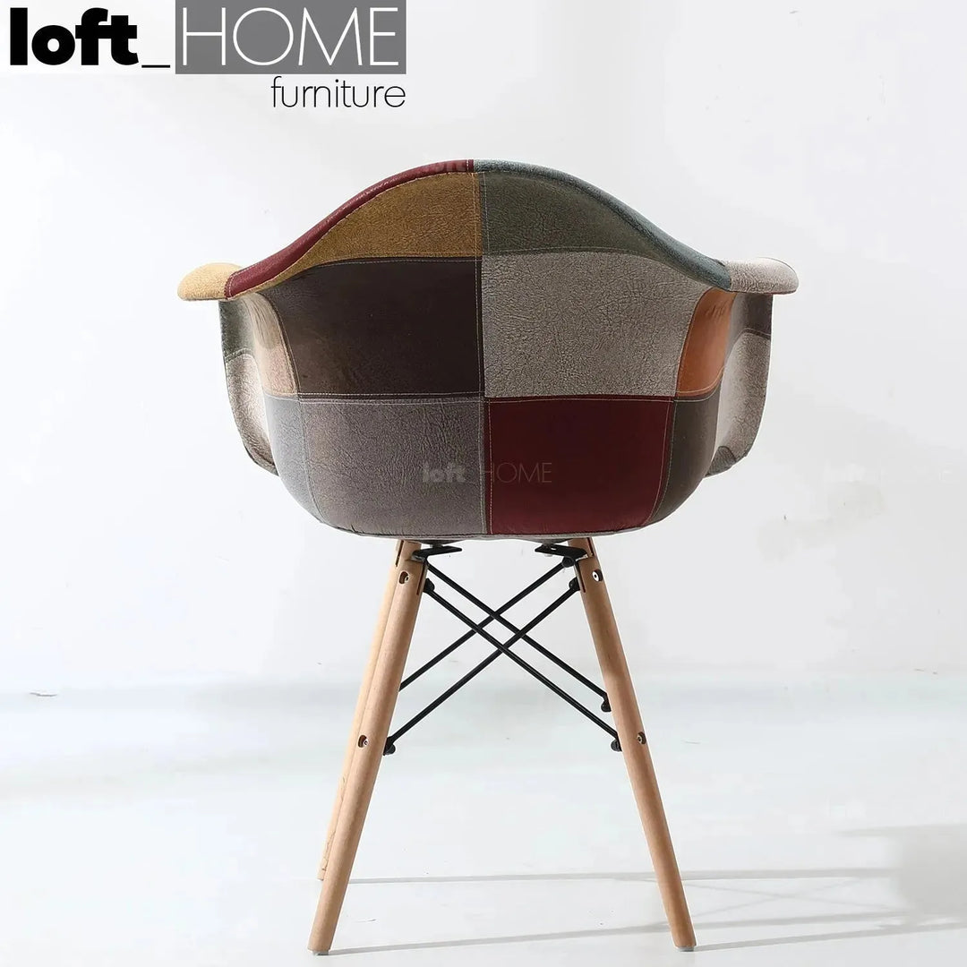 Modern leather dining chair knox in real life style.