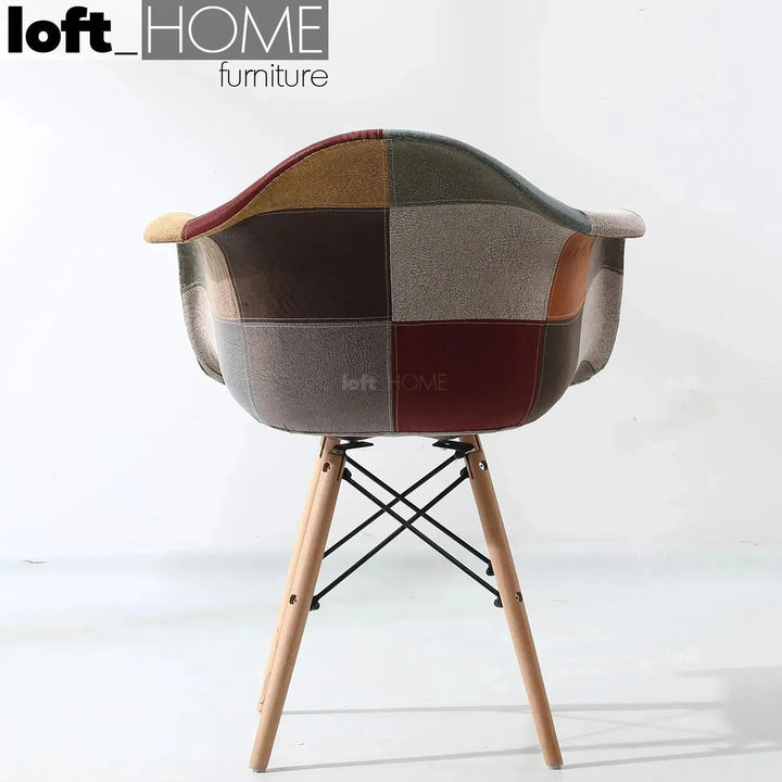 Modern leather dining chair knox in real life style.