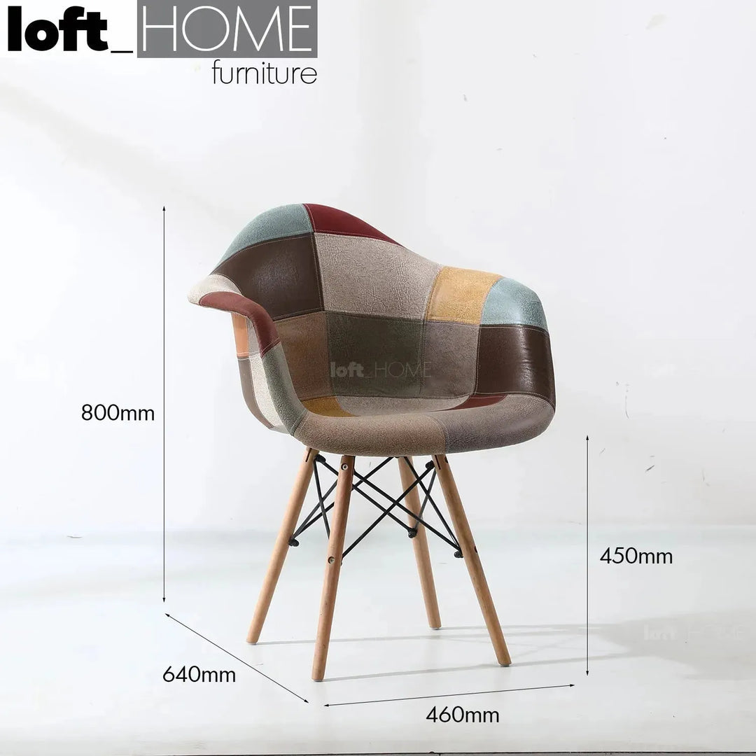 Modern leather dining chair knox size charts.