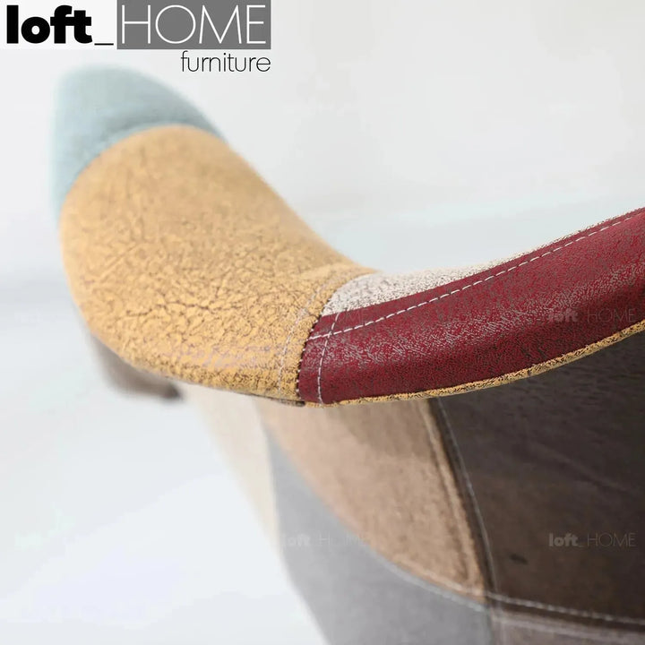 Modern leather dining chair knox with context.