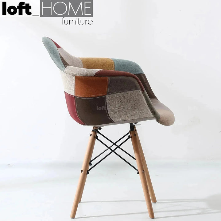Modern leather dining chair knox color swatches.