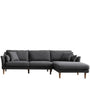 Scandinavian Fabric L Shape Sectional Sofa CAMMY 2+L