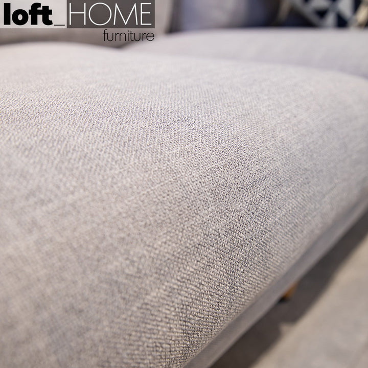 Modern fabric l shape sectional sofa cammy 3+l in still life.