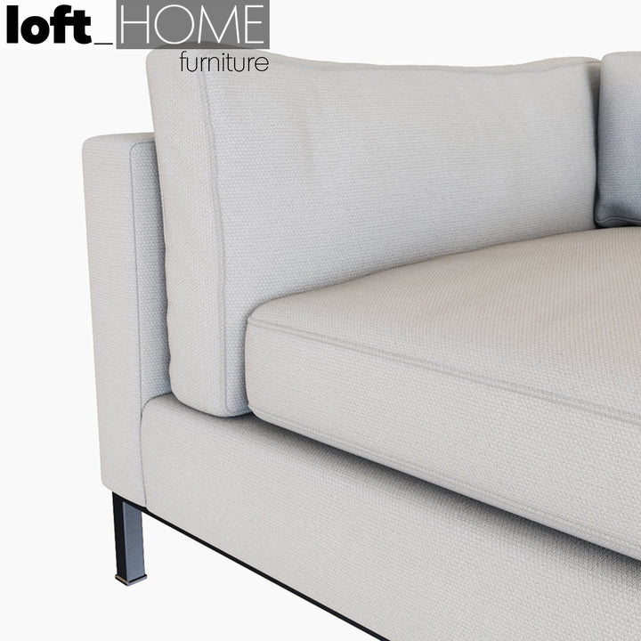Modern fabric l shape sectional sofa danny 3+l in still life.