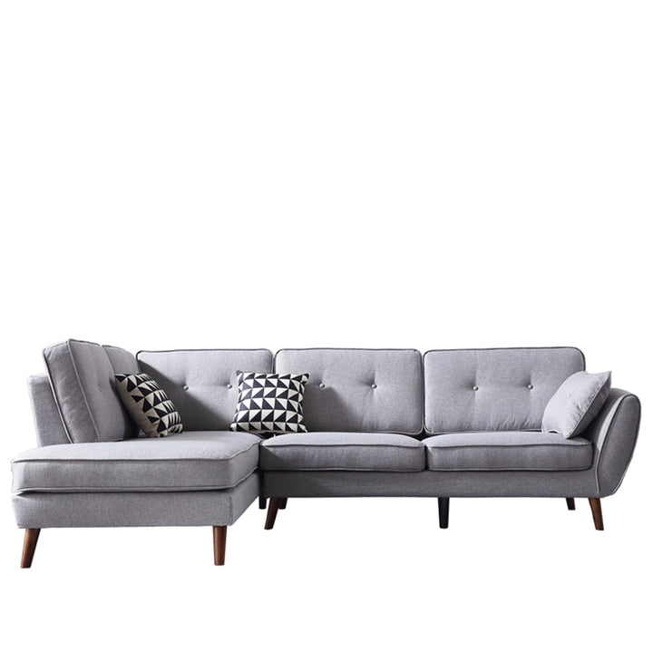 Modern fabric l shape sectional sofa henri 2+l with context.