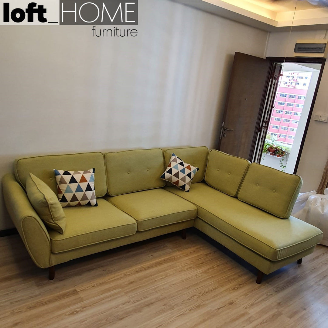Modern fabric l shape sectional sofa henri 2+l environmental situation.