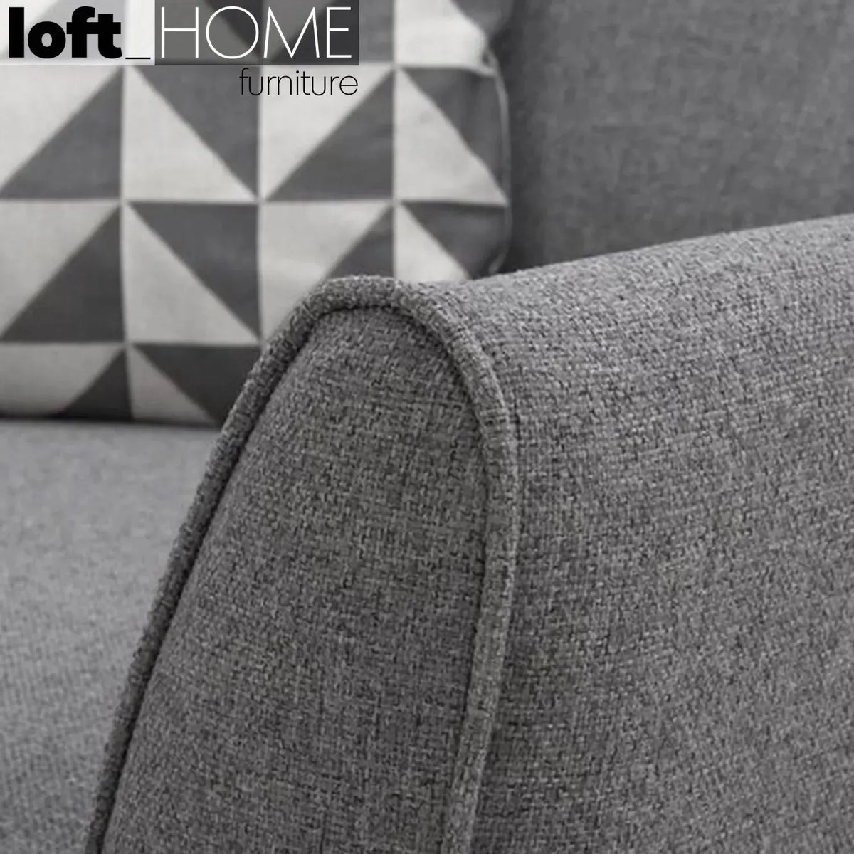 Scandinavian fabric l shape sectional sofa henri 3+l layered structure.