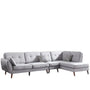 Scandinavian Fabric L Shape Sectional Sofa HENRI 3+L