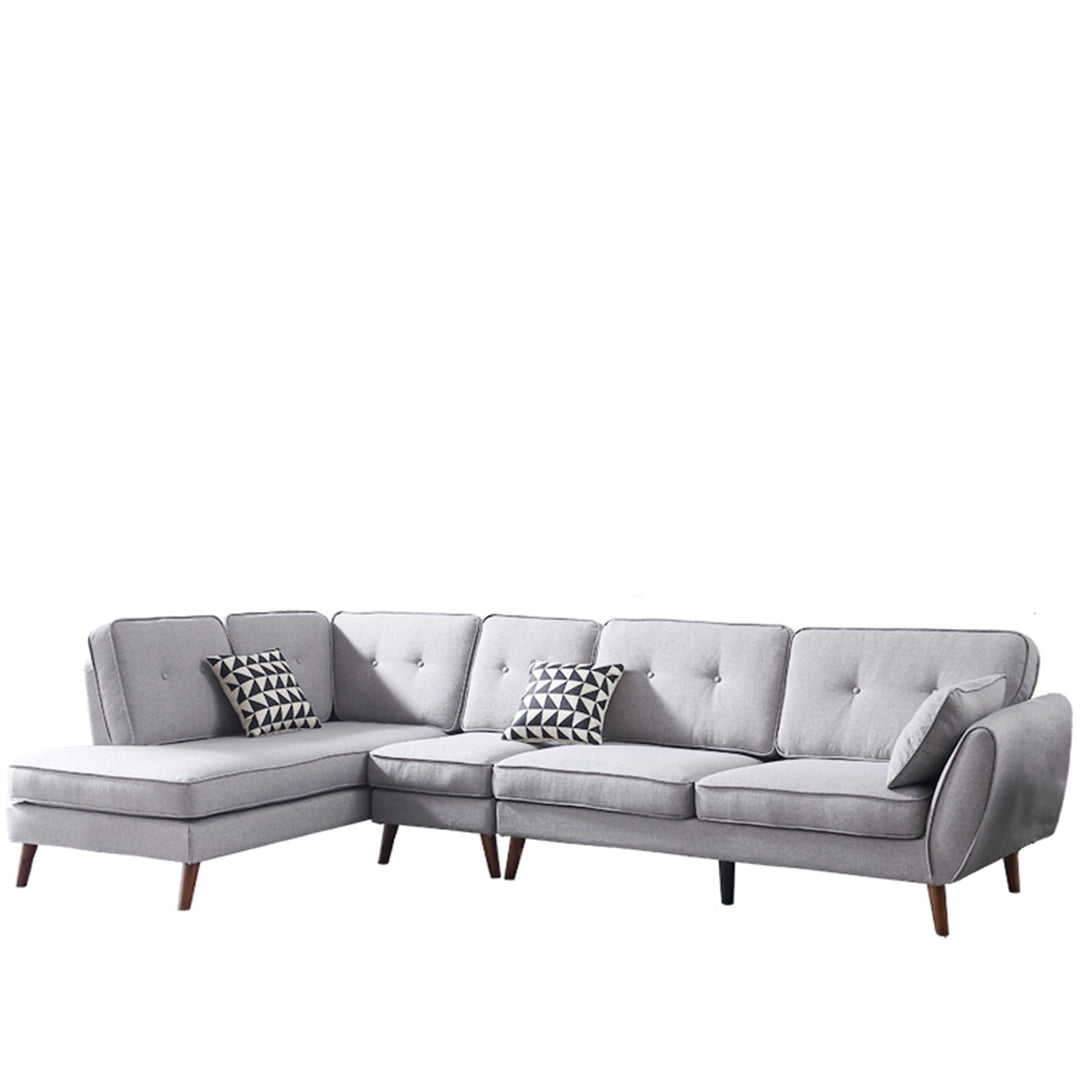 Modern fabric l shape sectional sofa henri 3+l with context.