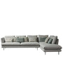Modern Fabric L Shape Sectional Sofa LARS 3+L