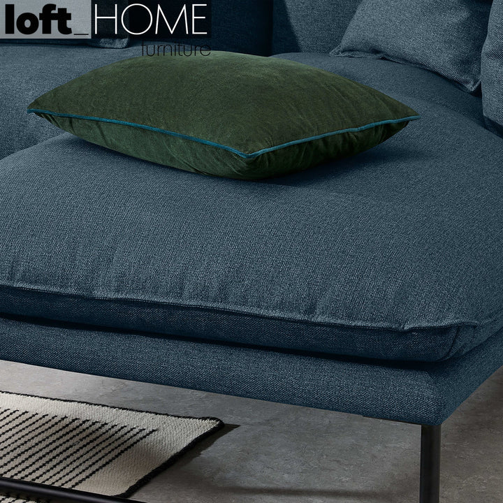 Modern fabric l shape sectional sofa malini 3+3+l in details.