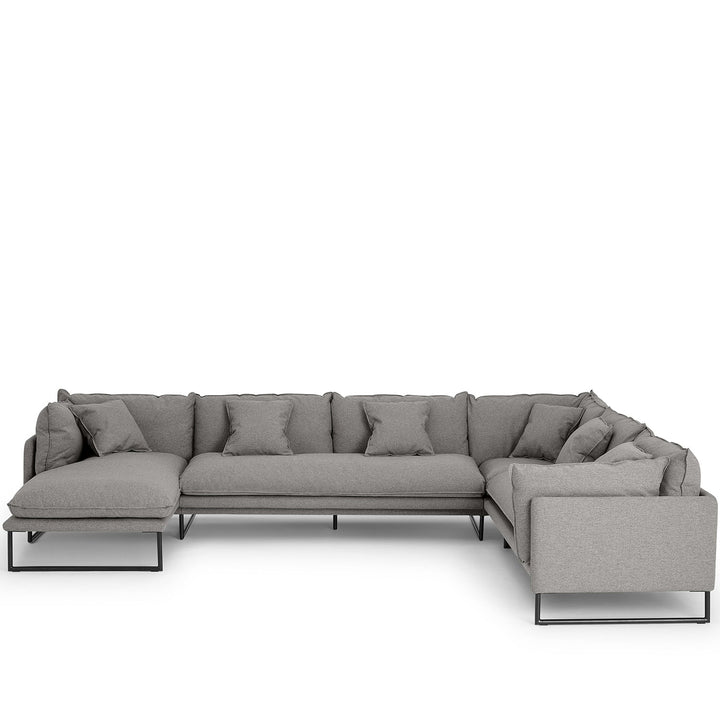Modern fabric l shape sectional sofa malini 3+3+l detail 7.