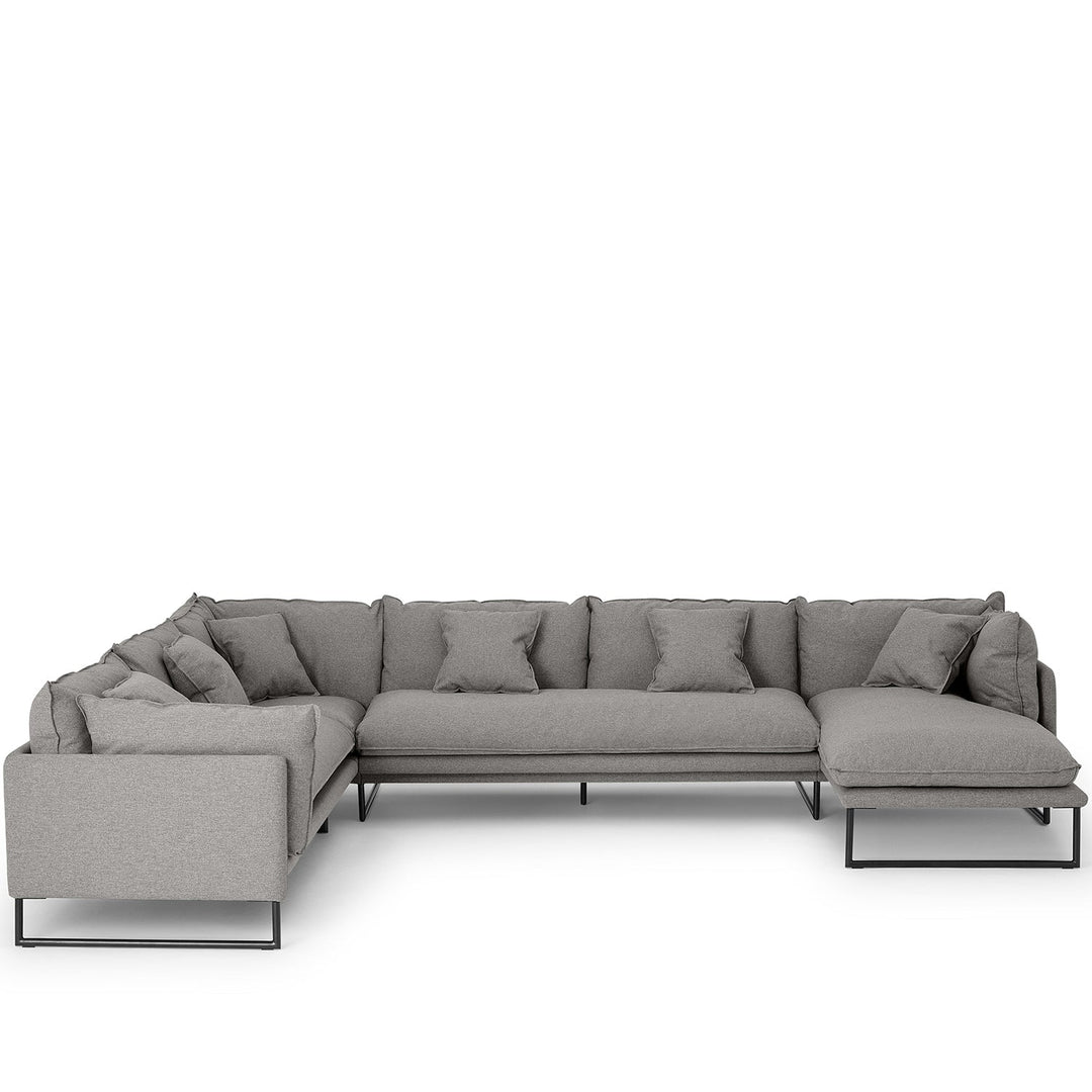 Modern fabric l shape sectional sofa malini 3+3+l detail 1.