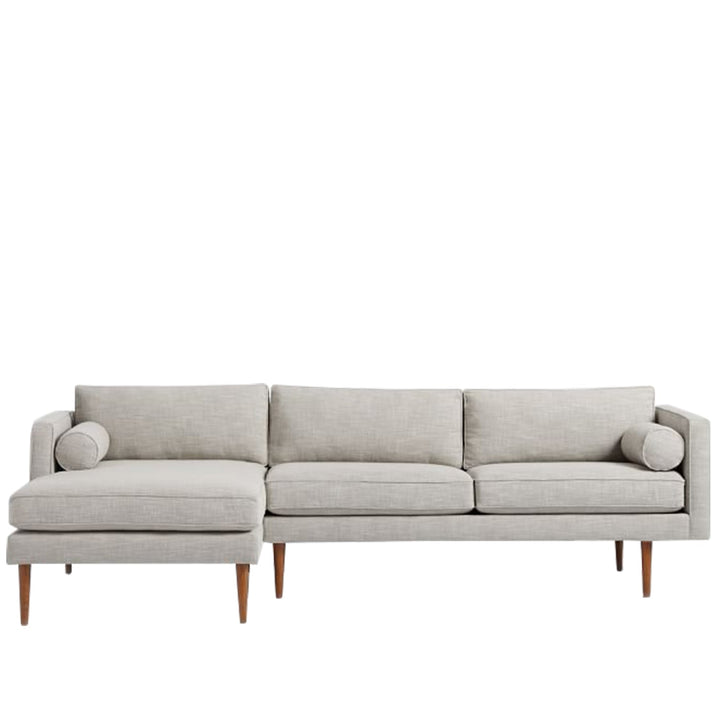 Modern fabric l shape sectional sofa monroe 2+l with context.