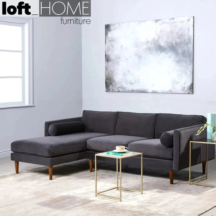 Scandinavian Fabric L Shape Sectional Sofa MONROE 2+L Good to Know Preview-1