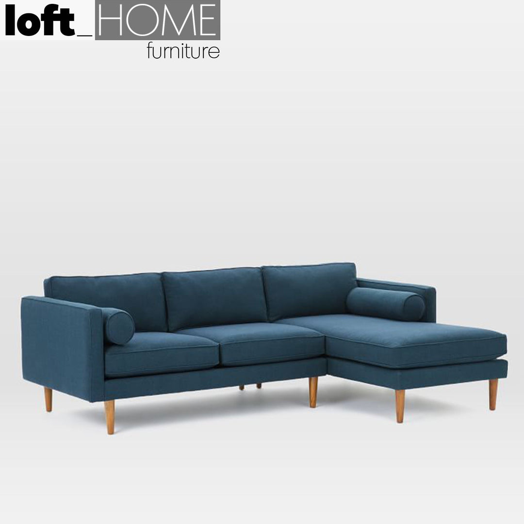 Modern fabric l shape sectional sofa monroe 2+l in still life.