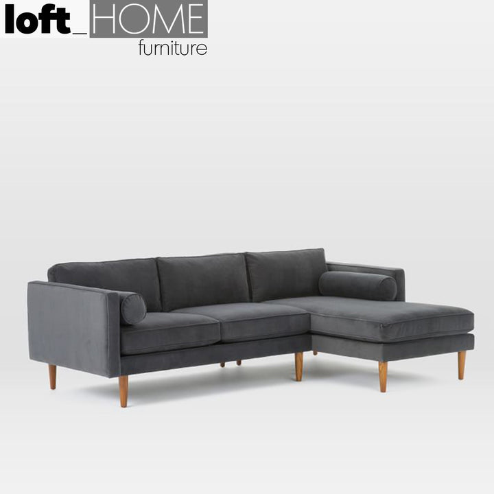 Modern fabric l shape sectional sofa monroe 2+l conceptual design.