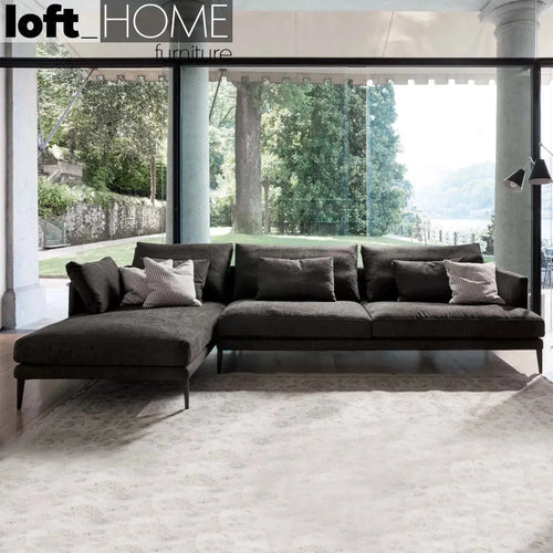Modern Fabric L Shape Sectional Sofa WILLIAM 3+L Good to Know Preview-1
