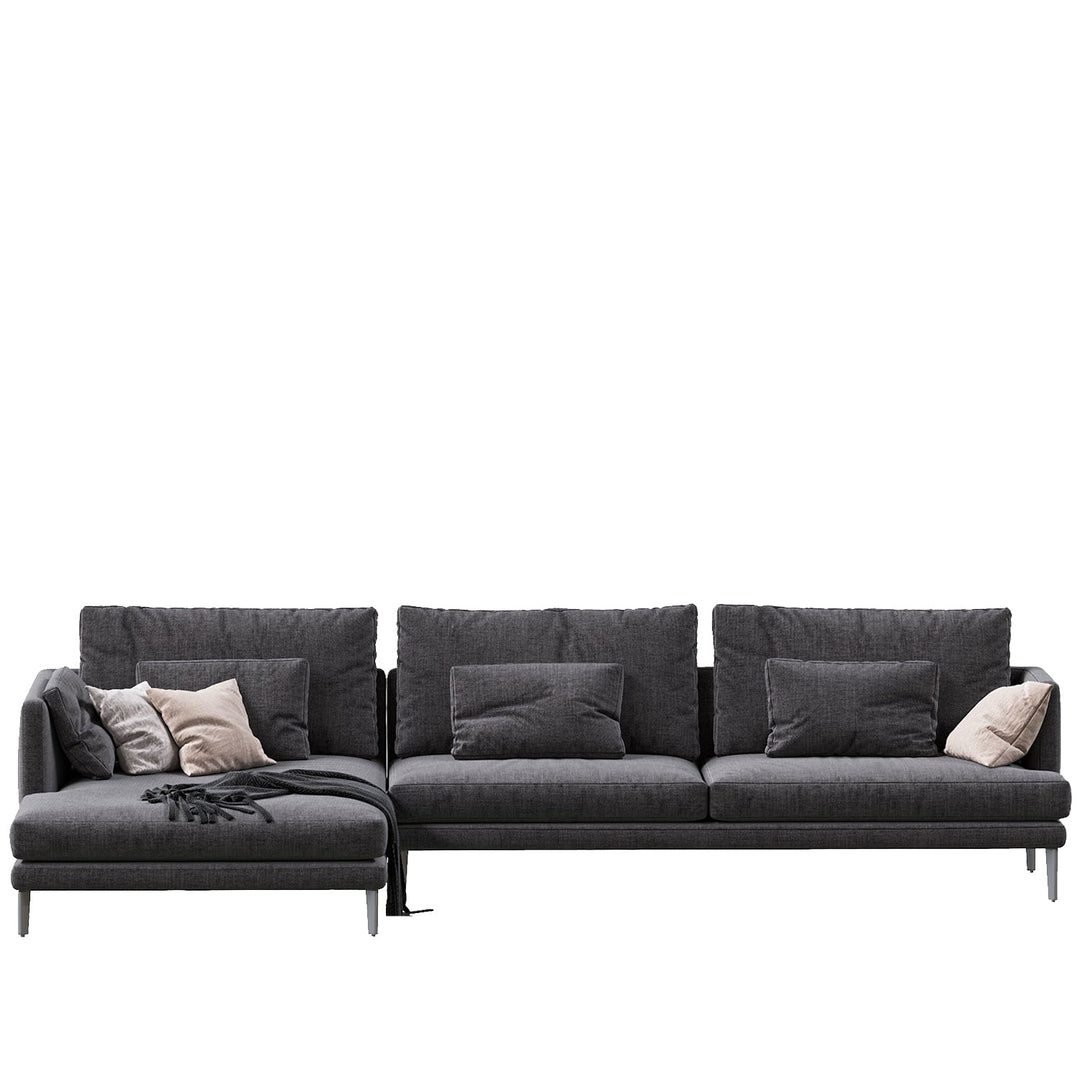Modern fabric l shape sectional sofa william 2.5+l with context.