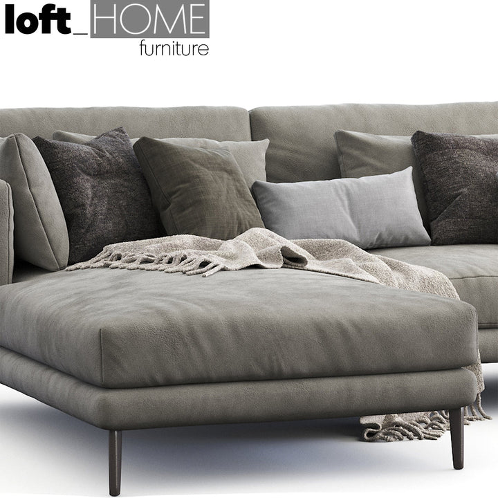 Modern fabric l shape sectional sofa william 2.5+l layered structure.