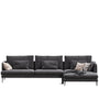 Modern Fabric L Shape Sectional Sofa WILLIAM 3+L