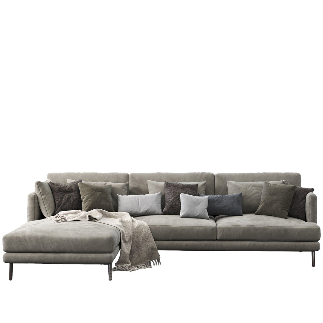 Modern fabric l shape sectional sofa william 2+l with context.