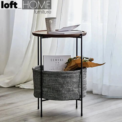Industrial Fabric Side Table EMME Good to Know Preview-1