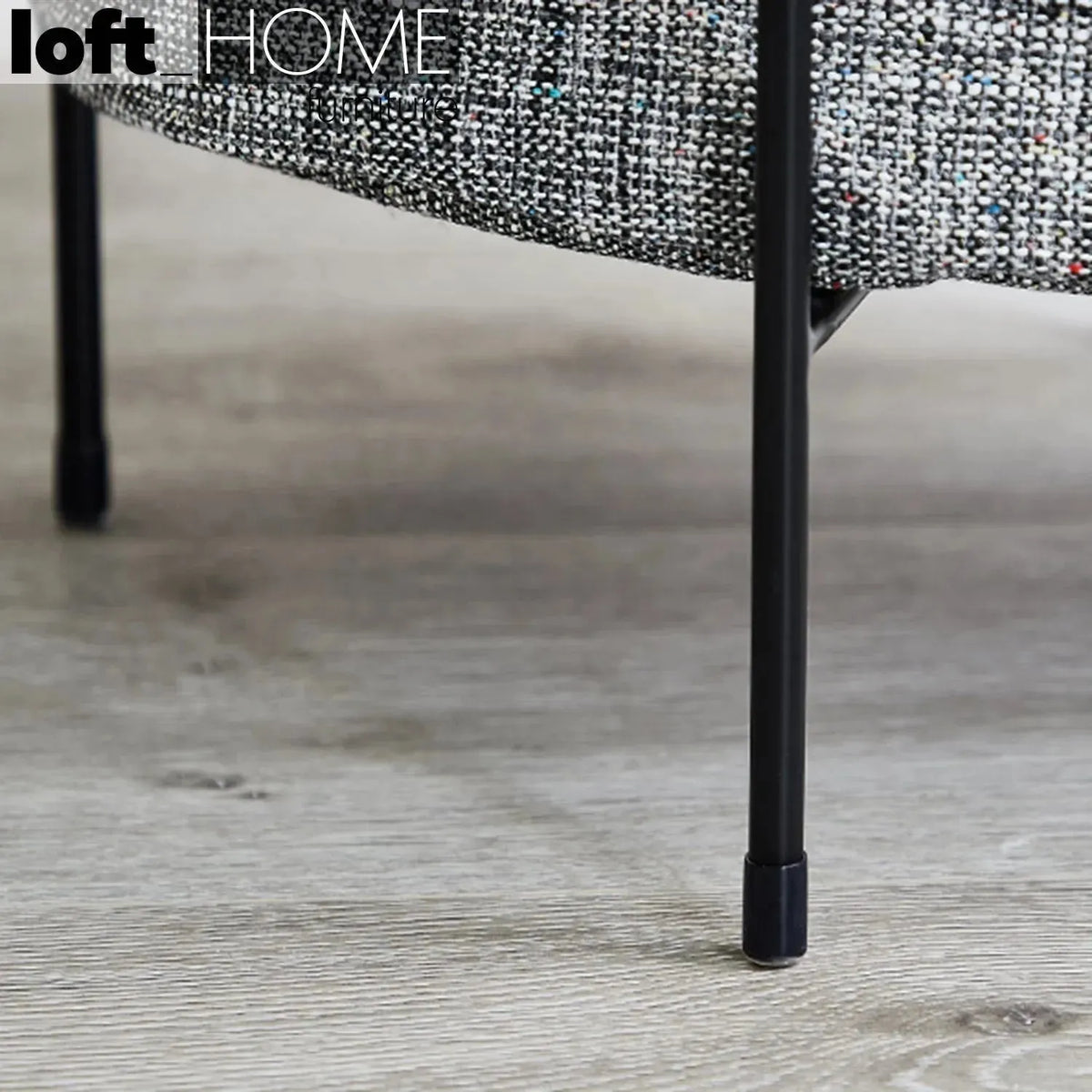 Industrial fabric side table emme material variants.