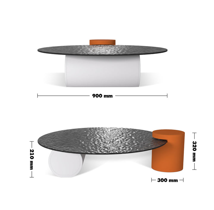 Modern fused glass coffee table verre particulier leather size charts.