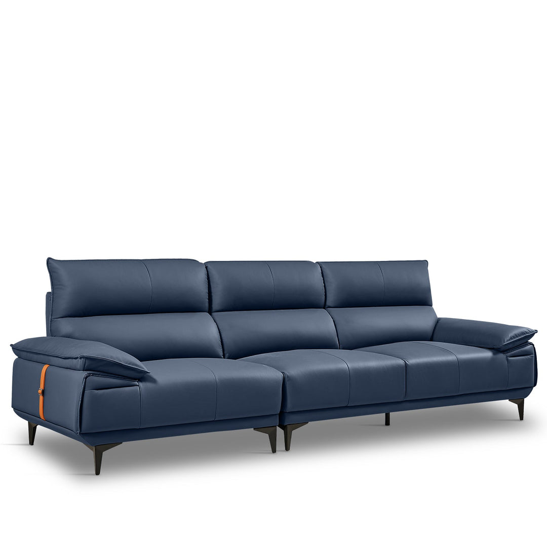 Modern genuine leather 3 seater sofa kuka conceptual design.