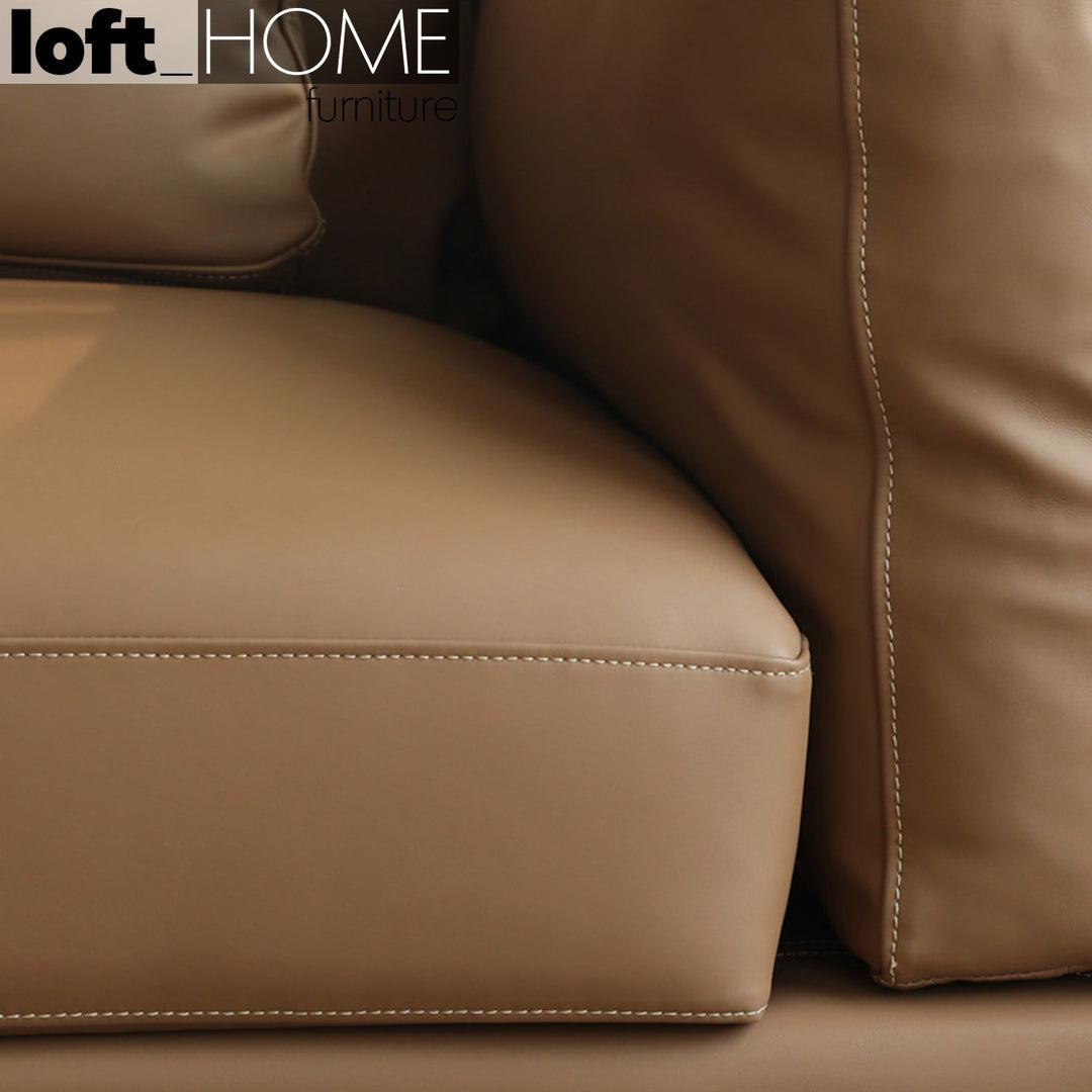 Modern genuine leather 4 seater sofa tara situational feels.