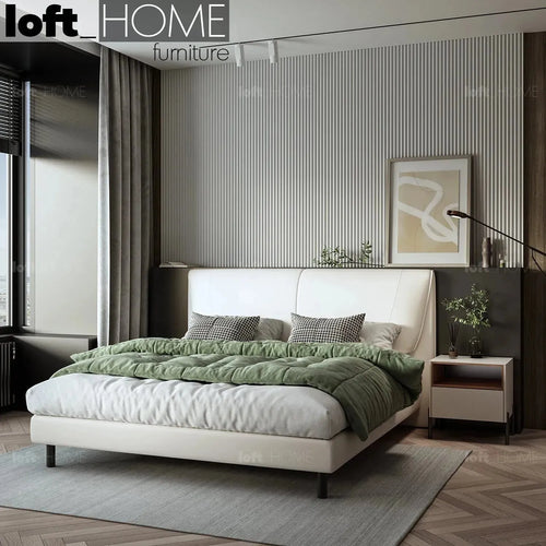 Modern Genuine Leather Bed KEANU Good to Know Preview-1