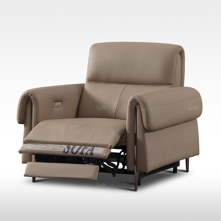 Modern Genuine Leather Electric Recliner 1 Seater Sofa CHEERS