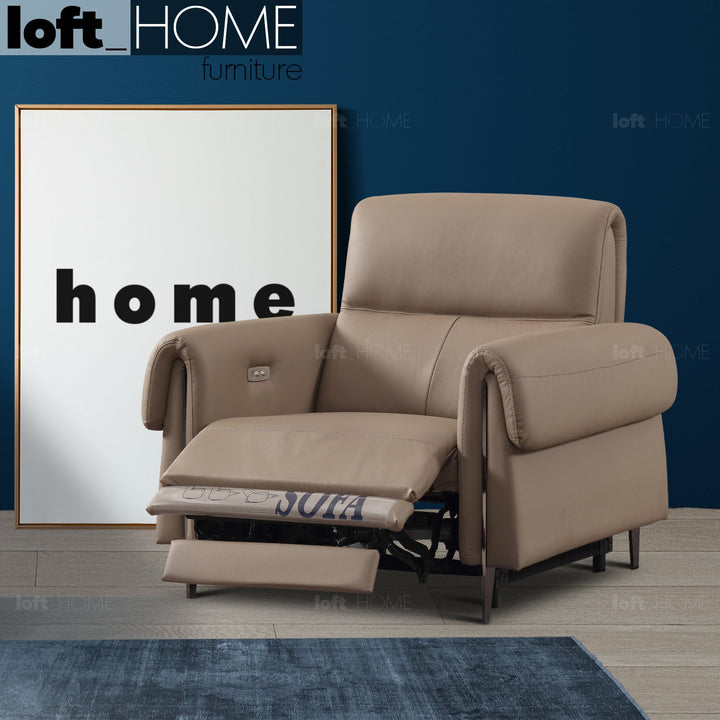 Modern genuine leather electric recliner 1 seater sofa cheers primary product view.
