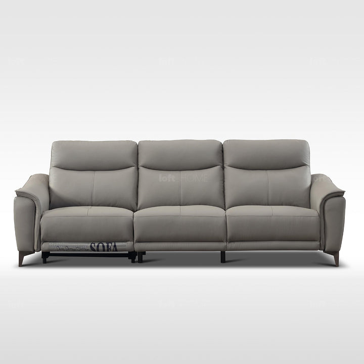 Modern genuine leather electric recliner 3 seater sofa carlos material variants.