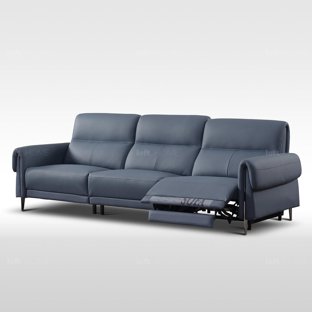 Modern genuine leather electric recliner 3 seater sofa cheers material variants.