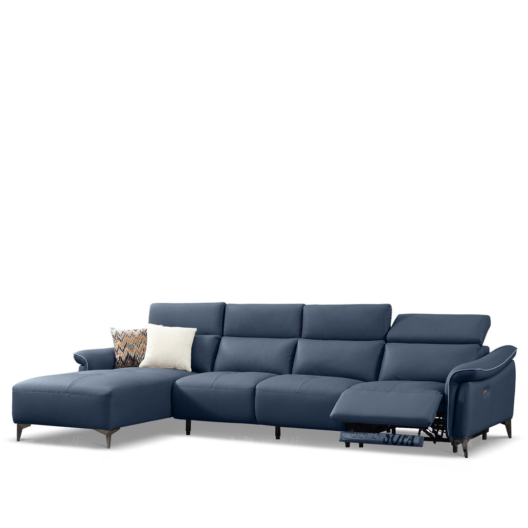 Modern genuine leather electric recliner l shape sectional sofa zeus 3+l environmental situation.