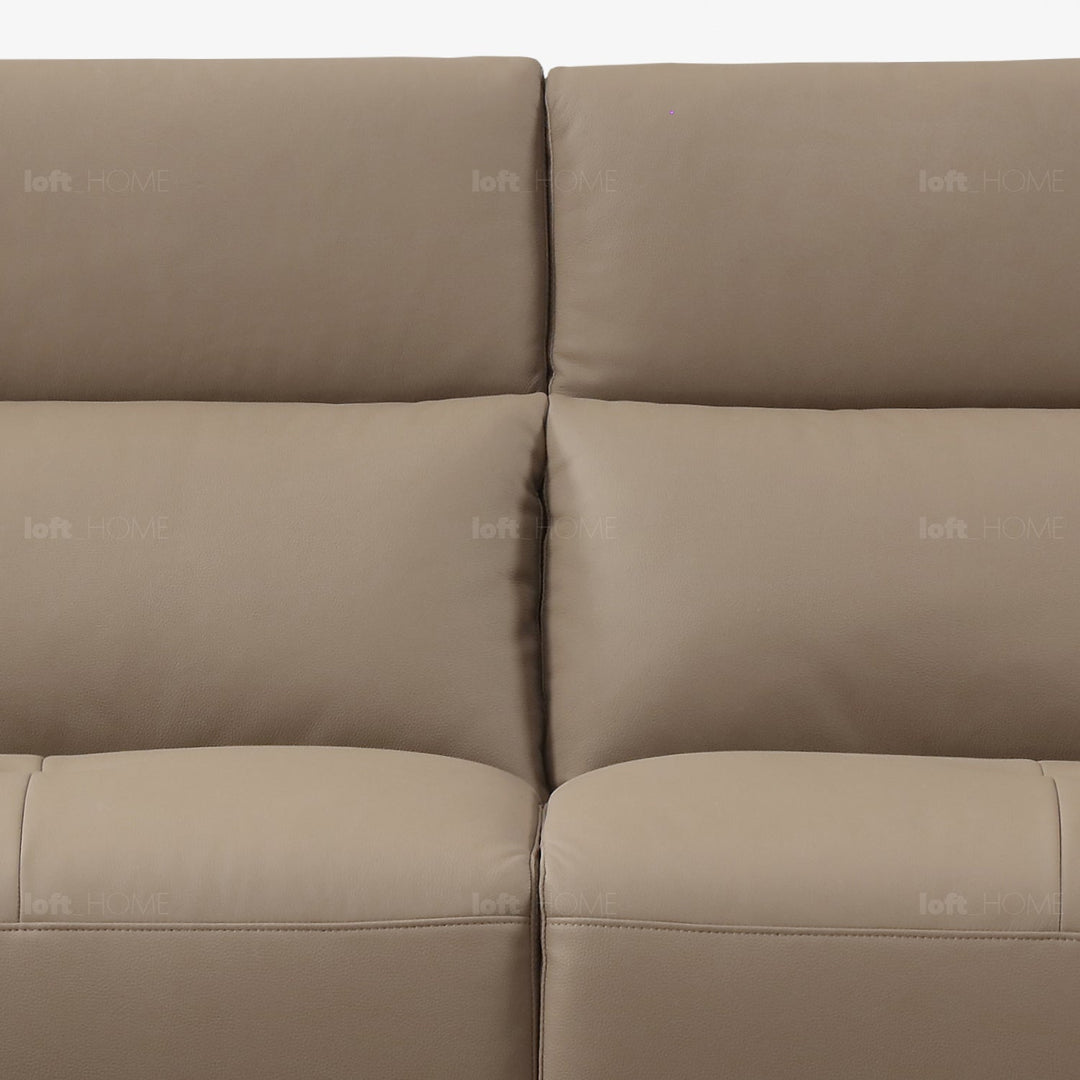 Modern genuine leather electric recliner l shape sectional sofa zeus 3+l with context.