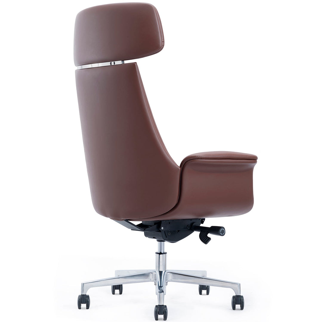 Modern genuine leather office chair chro situational feels.