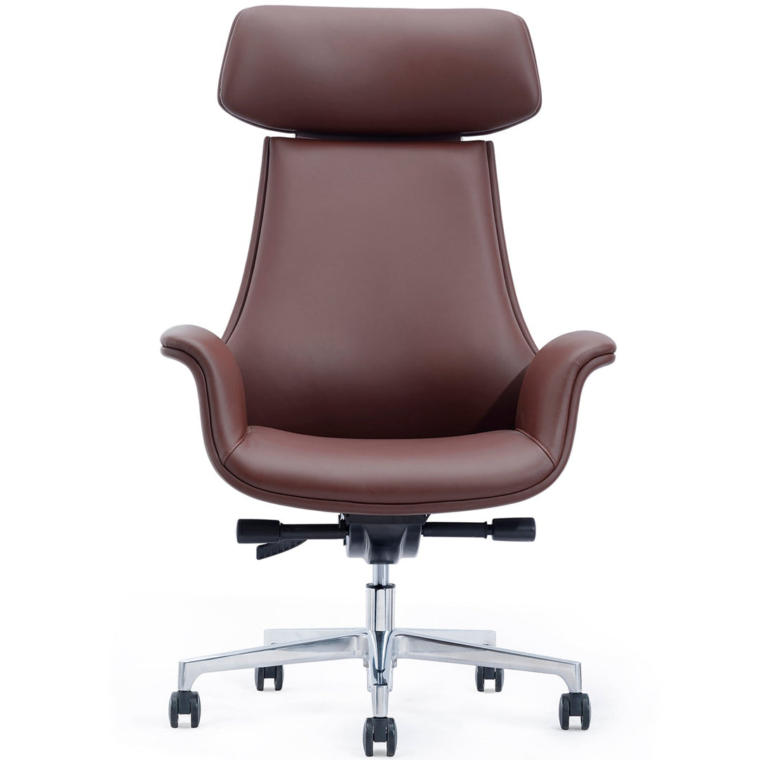 Modern genuine leather office chair chro environmental situation.