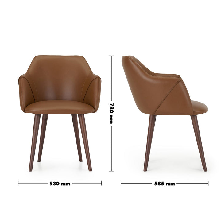 Modern leather armrest dining chair lule arm size charts.