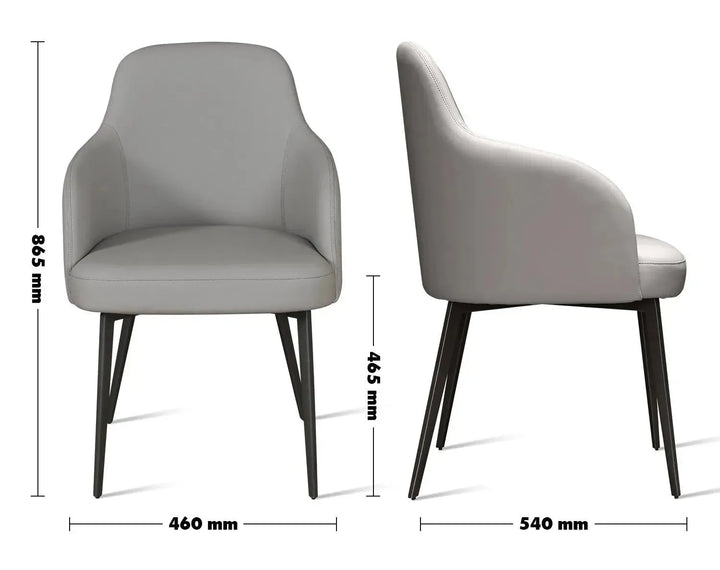 Modern leather dining chair metal man n11 size charts.