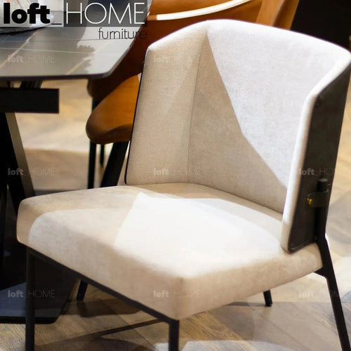 Modern Fabric And Leather Dining Chair METAL MAN N15 Good to Know Preview-1