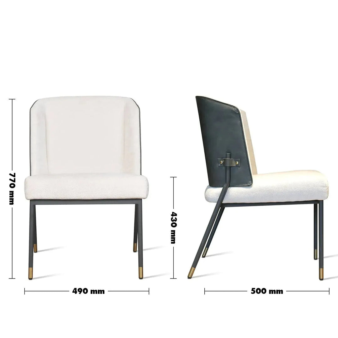 Modern leather dining chair metal man n15 size charts.