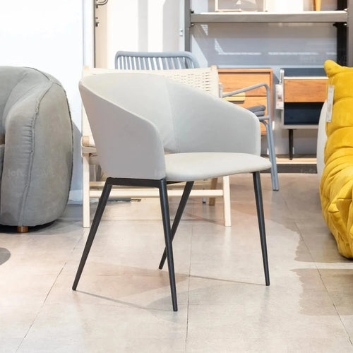Modern Fabric And Leather Dining Chair METAL MAN N16 Good to Know Preview-1