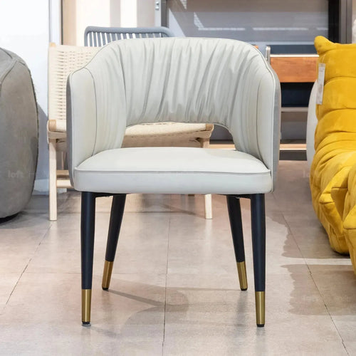 Modern Fabric And Leather Dining Chair METAL MAN N18 Good to Know Preview-1