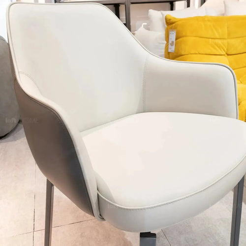Modern Fabric And Leather Dining Chair METAL MAN N20 Good to Know Preview-1