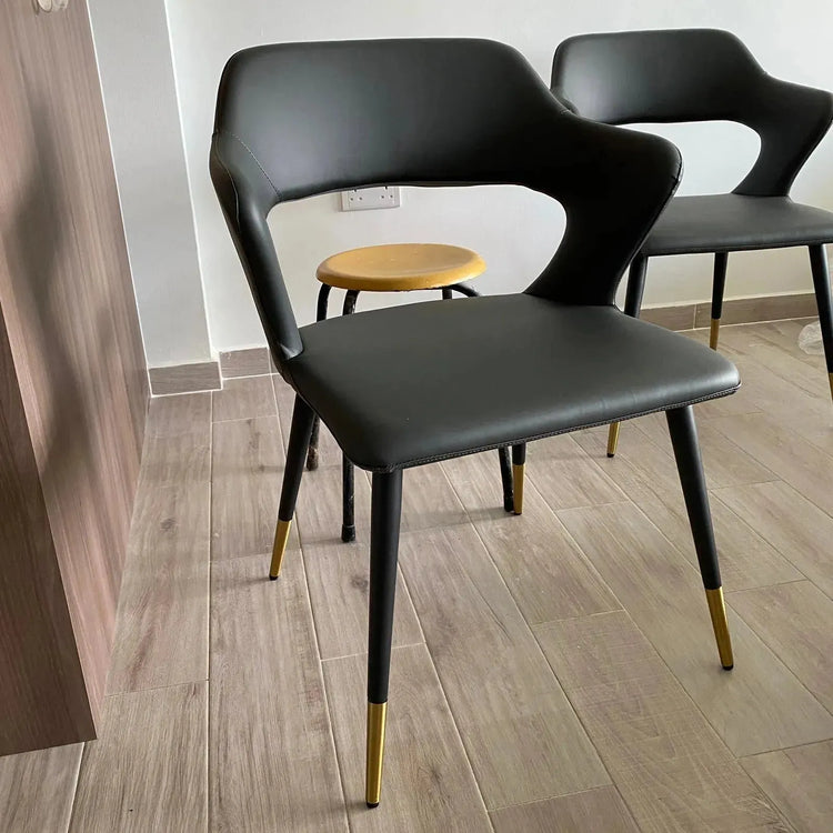 Modern Fabric And Leather Dining Chair METAL MAN N2 Good to Know Preview-1
